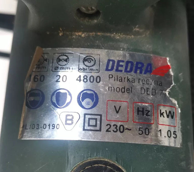 PILARKA TARCZOWA DEDRA DED 7753