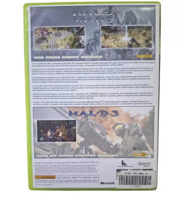 HALO WARS HALO 3 XBOX 360