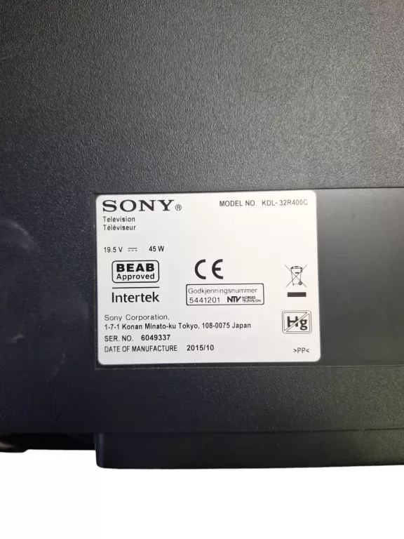 TELEWIZOR SONY BRAVIA KDL32R400C