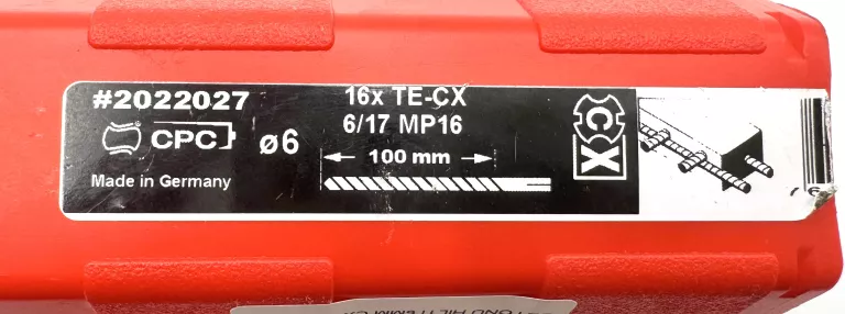 WIERTŁO UDAROWE DO BETONU HILTI 6MM TE-CX 6/17