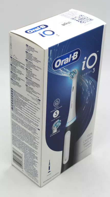 BRAUN ORAL-B SZCZOTECZKA ELEKTRYCZNA IO 3 BLACK - SZCZOTECZKA MAGNETYCZNA