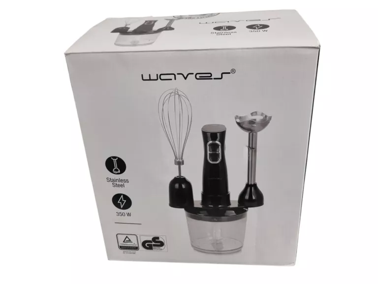 MIKSER RĘCZNY BLENDER WAVES 2 KOŃCÓWKI