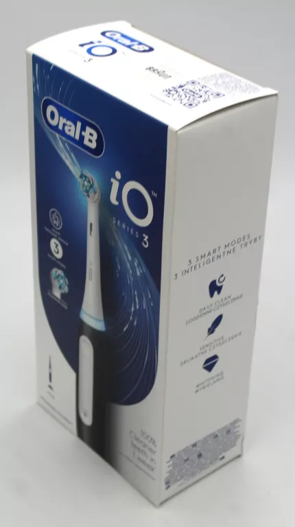 BRAUN ORAL-B SZCZOTECZKA ELEKTRYCZNA IO 3 BLACK - SZCZOTECZKA MAGNETYCZNA