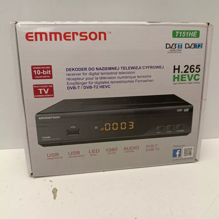 DEKODER TUNER TV EMMERSON T151HE - DVB-T2