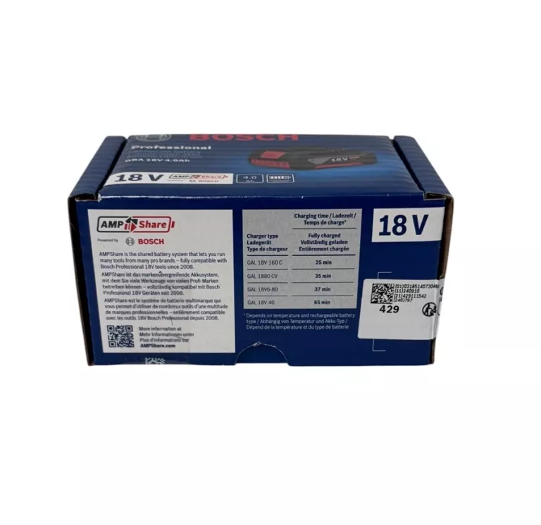 BOSCH GBA 18V 4.0AH