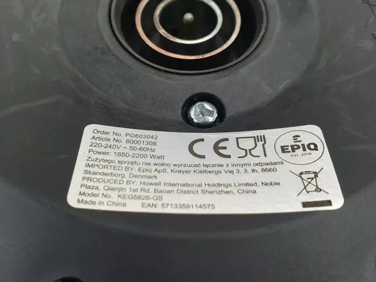 CZAJNIK ELEKTRYCZNY EPIO EPIQ 2200 W 1,7 L