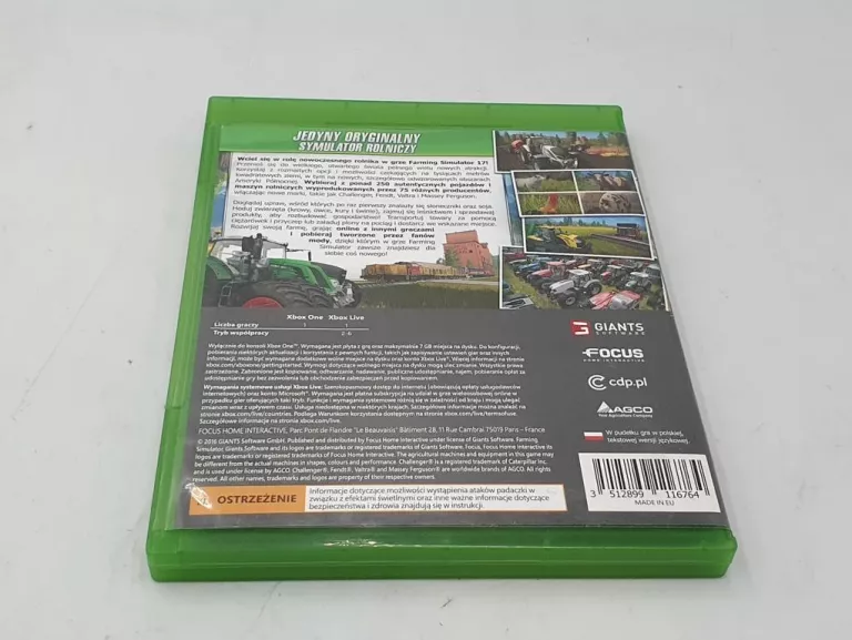 GRA FARMING SIMULATOR 17 XBOX ONE