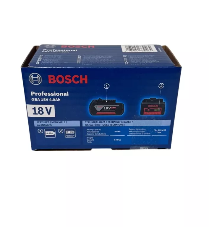 BOSCH GBA 18V 4.0AH