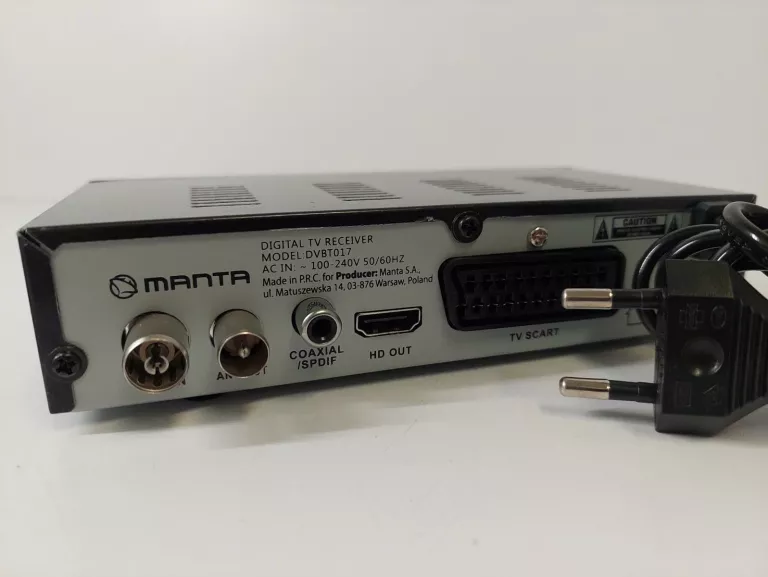 TUNER DEKODER DVB-T MANTA DVBT017 DVB-T2 USB