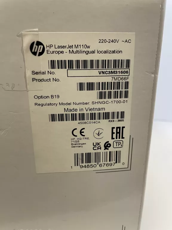 DRUKARKA HP LASERJET M110W KOMPLET