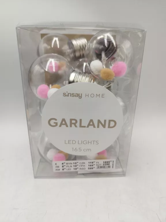 GIRLANDA LAMPKI LED 165CM