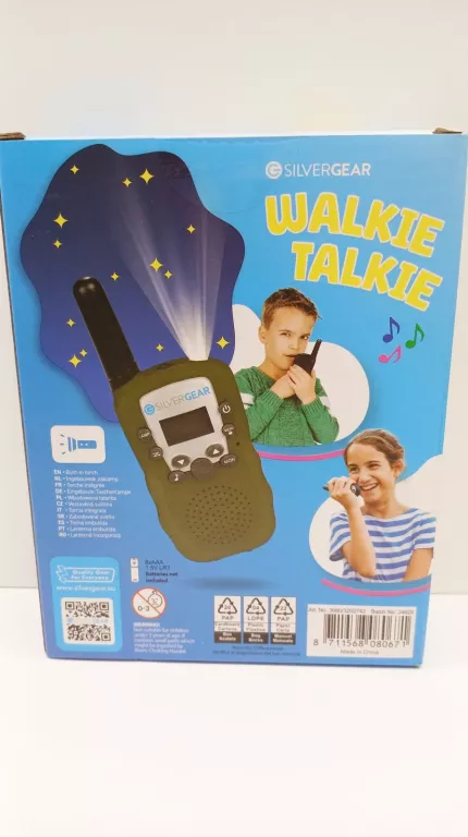 ZESTAW KRÓTKOFALÓWEK WALKIE-TALKIE ZASIĘG DO 3KM 2 SILVERGEAR ZIELONE