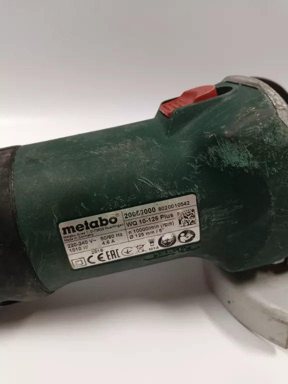 SZLIFIERKA KĄTOWA METABO WQ 10-125 PLUS