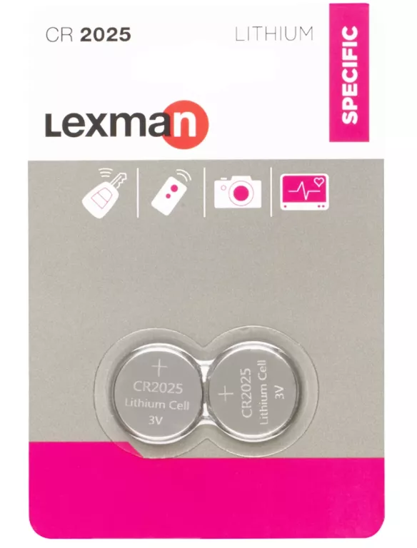 BATERIA LITOWA CR2025 2 SZT. LEXMAN