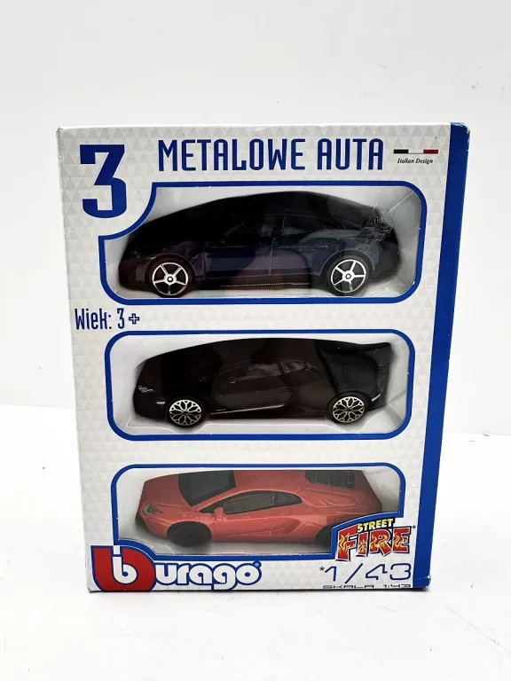 AUTKA METALOWE BURAGO 3 SZTUKI