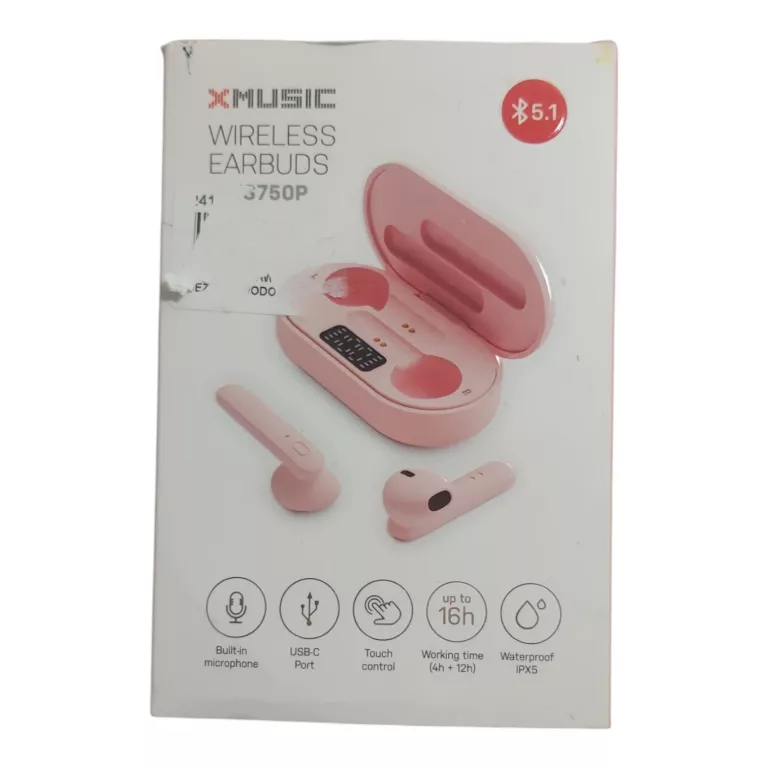 SŁUCHAWKI BEZPRZEWODOWE XMUSIC WIRELESS EARBUDS TWS750P