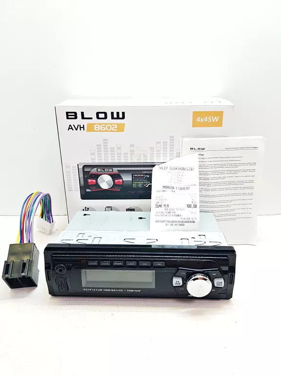 RADIO SAMOCHODOWE BLOW AVH 8602 KOMPLET DZ: 14,09,2024