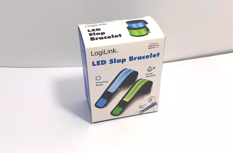 BRANSOLETKI ZATRZASKOWE LOGILINK LED SLAP BRACELET