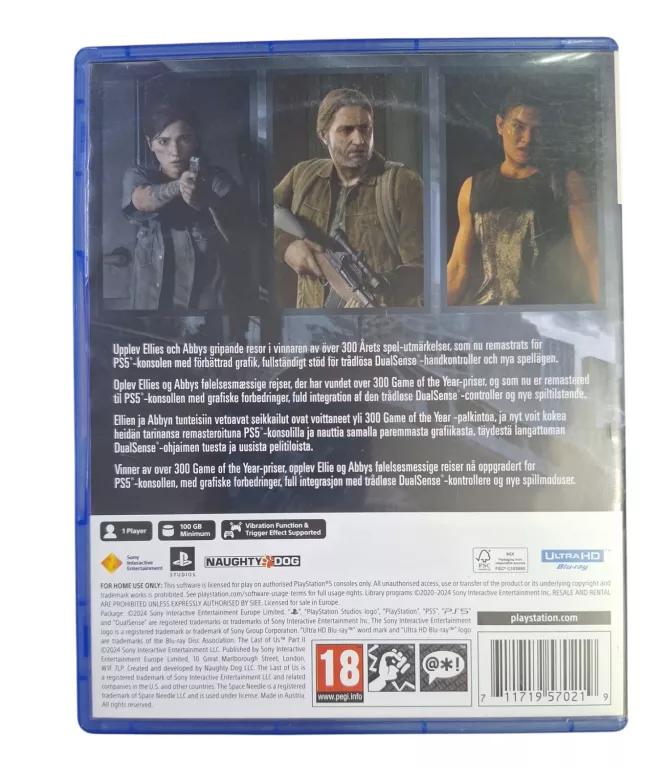 THE LAST OF US 2 REMASTERED PS5