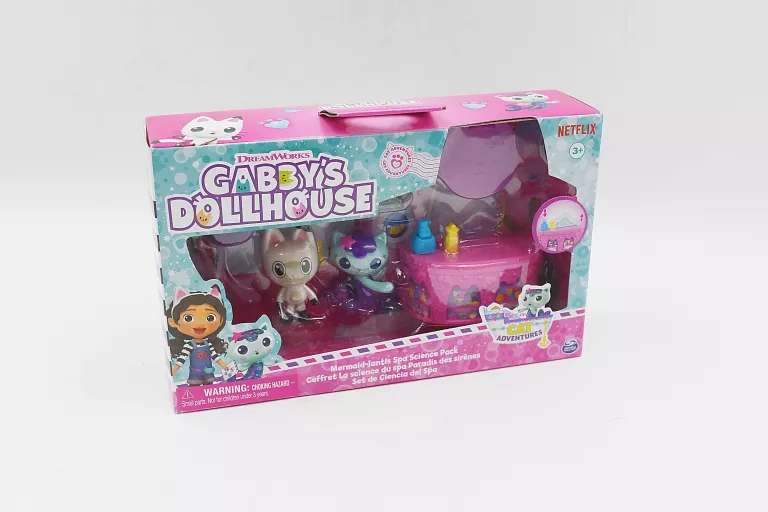 DREAM WORKS GABBY'S DOLLHOUSE CAT ADVENTURES ZESTAW SPA W DOMKU