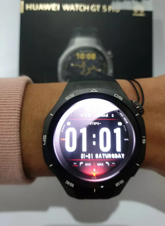 SMARTWATCH HUAWEI WATCH GT 5 PRO ACTIVE CZARNY 46MM VLI-B29 KOMPLET