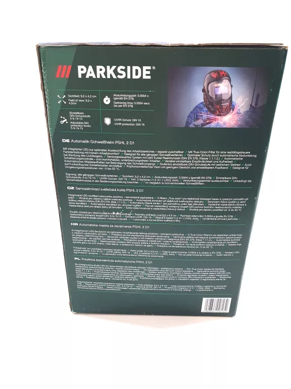 PARKSIDE PSHL 2 D1 AUTOMATYCZNA PRZYŁBICA MASKA SPAWALNICZA W PŁOMIENIE LE