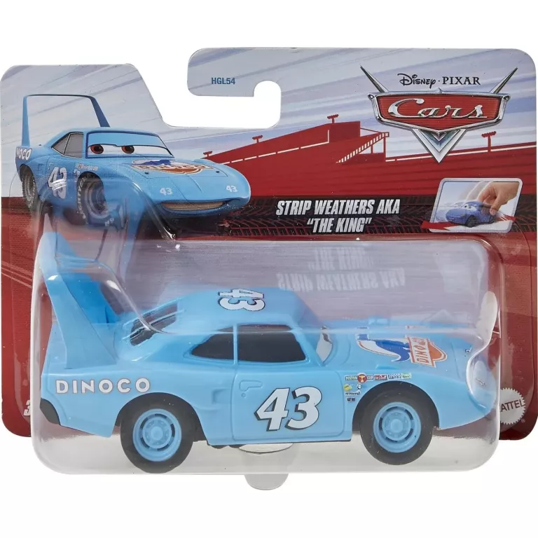 MATTEL DINOCO STRIP THE KING CARS AUTA 3 HGL54 PULLBACK SAMOCHÓD Z NAPĘDEM