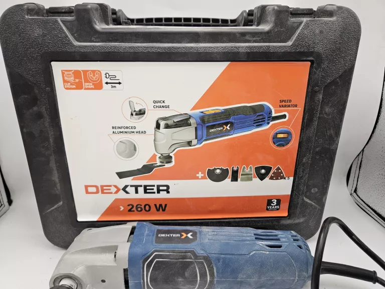 SZLIFIERKA WIELOFUNKCYJNE PRZEWODOWA DEXTER DP5 260W 260MT3-QC.5