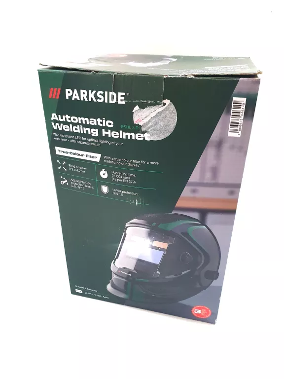 PARKSIDE PRZYŁBICA SPAWALNICZA SAMOŚCIEMNIAJĄCA PSHL 2 D1 PASEK ZIELONY