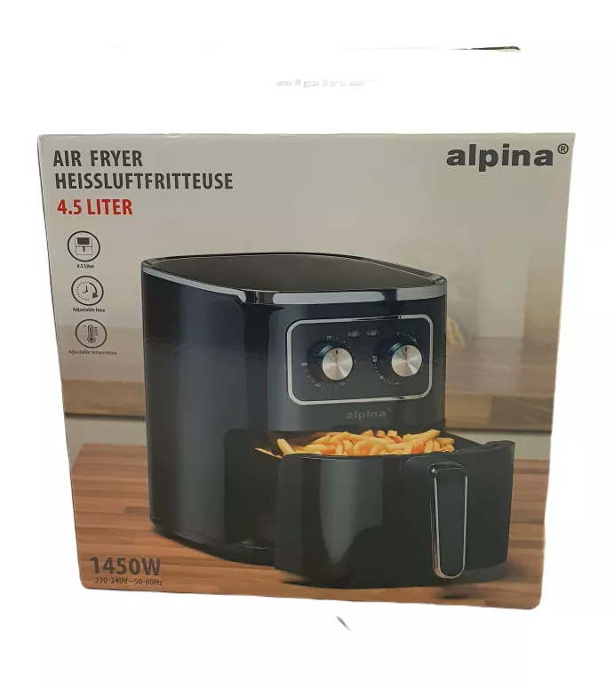 ALPINA AIRFRYER FRYTKOWNICA NA GORĄCE POWIETRZE 4,5 L 1400 W