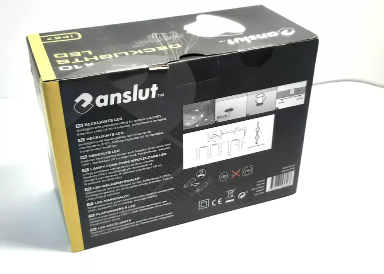 LAMPY PUNKTOWE WPUSZCZANE LED ANSLUT 43LM 10 SZT