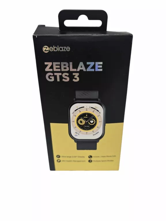 SMARTWATCH ZEBLAZE GTS 3 2.03'' BLUETOOTH 5.2 47MM CZARNY