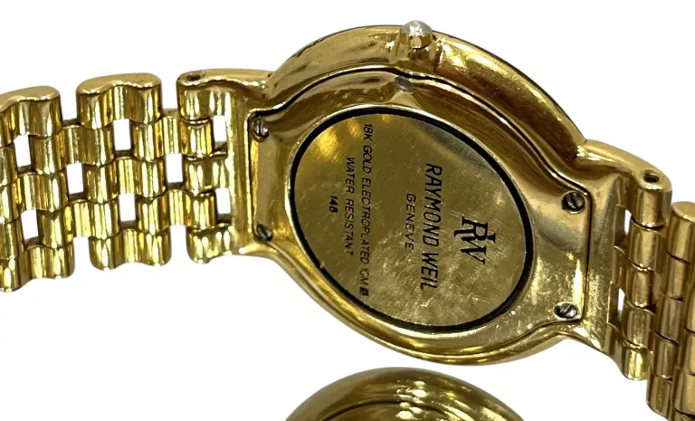 RAYMOND WEIL OTHELLO 148 ELEKTROPLATEROWANY 18K ZŁOTEM