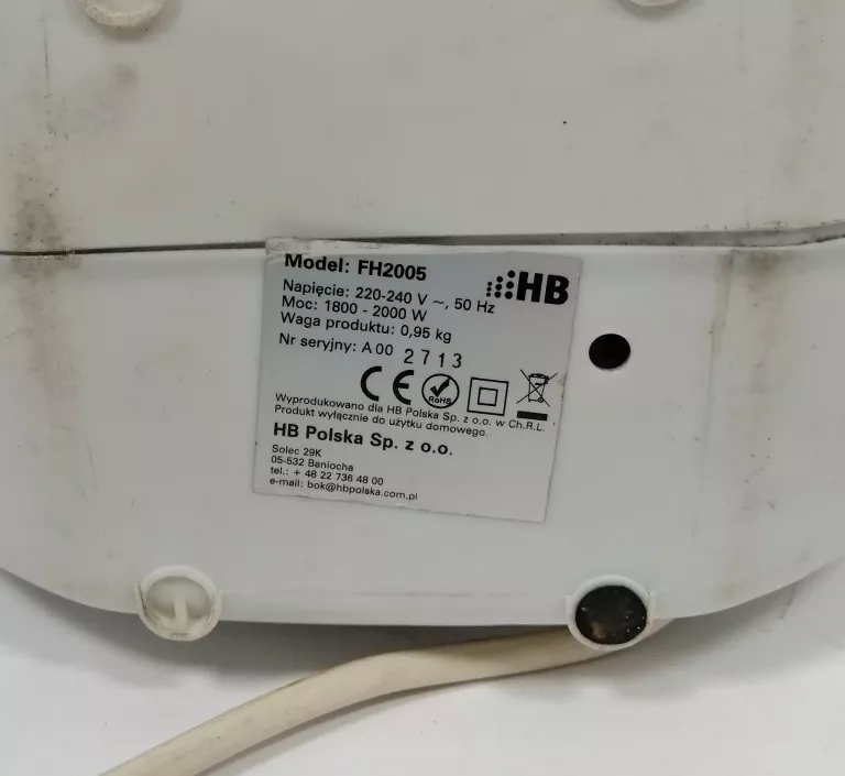 TERMOWENTYLATOR HB FH2005