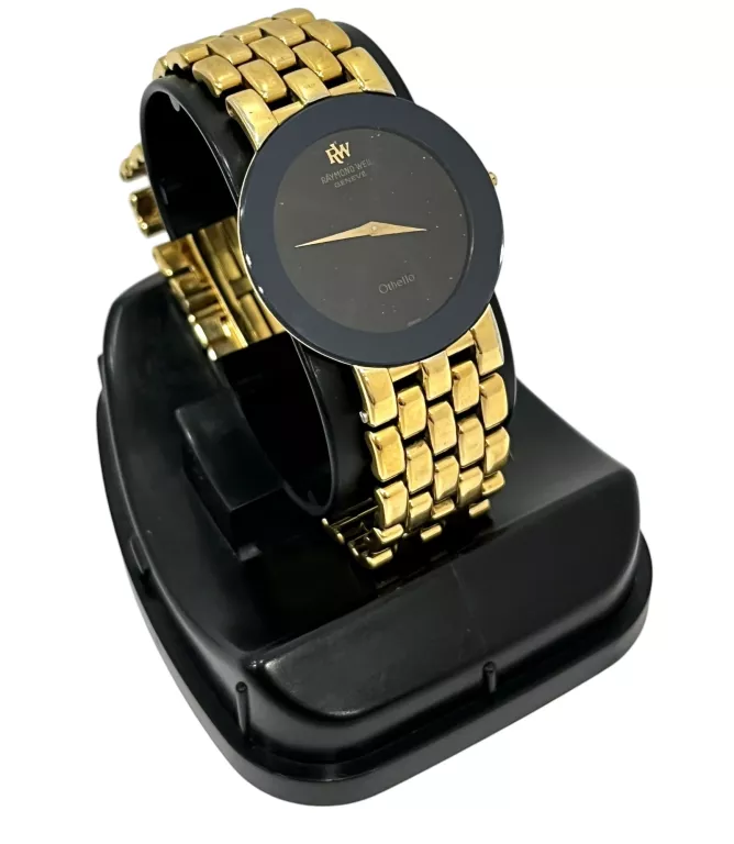 RAYMOND WEIL OTHELLO 148 ELEKTROPLATEROWANY 18K ZŁOTEM