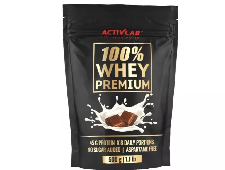 ACTIVLAB 100% WHEY PREMIUM BIAŁKO BEZ CUKRU MASA MIĘŚNIOWA MOC 500 G