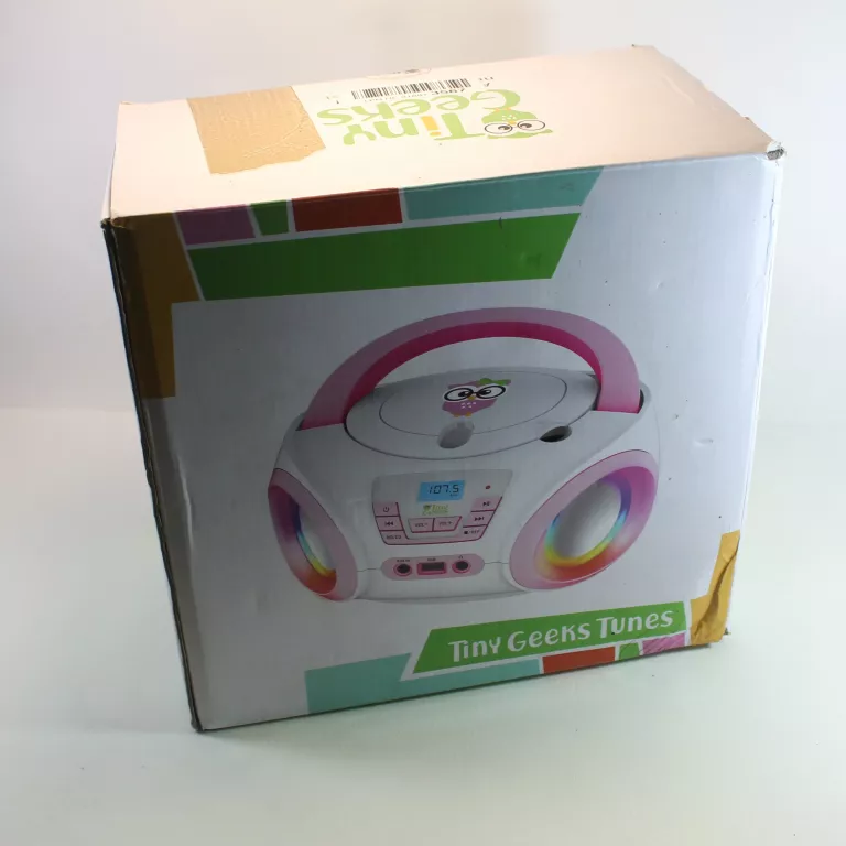 TINYGEEKS TUNES KIDS BOOMBOX ODTWARZACZ CD DLA