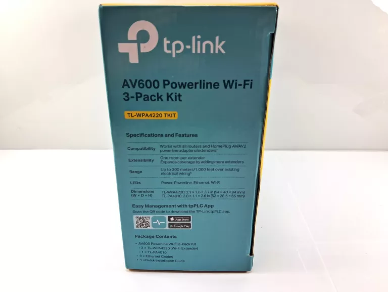 TRANSMITER SIECIOWY WIFI TP-LINK TL-WPA4220 TKIT ZESTAW 3 PAK AV600