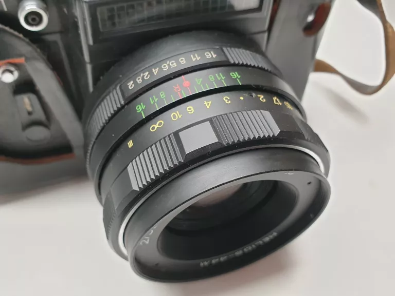 STARY APARAT ZENIT EM Z LAMPĄ BŁYSKOWĄ