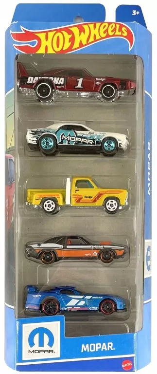 HOT WHEELS 1806 SAMOCHODZIKI AUTKA 5-PAK ZESTAW 5SZT. MOPAR HTV48