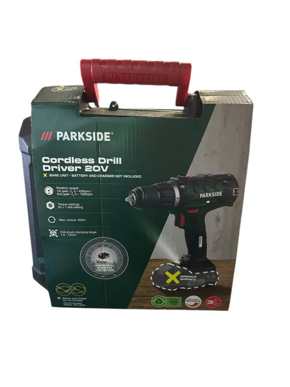 PARKSIDE WIERTARKA WKRĘTARKA PABS 20 LI H9 20V