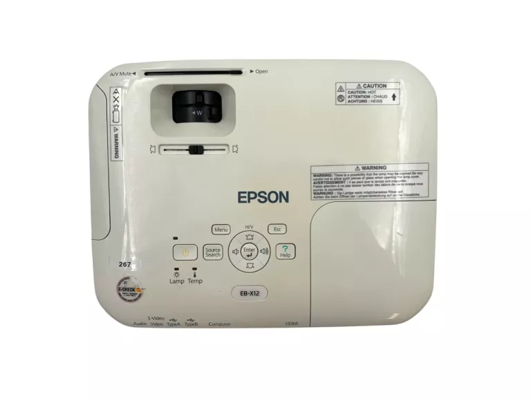 RZUTNIK PROJEKTOR LCD EPSON EB-X12 H429B - PRZEBIEG LAMPY 2562H