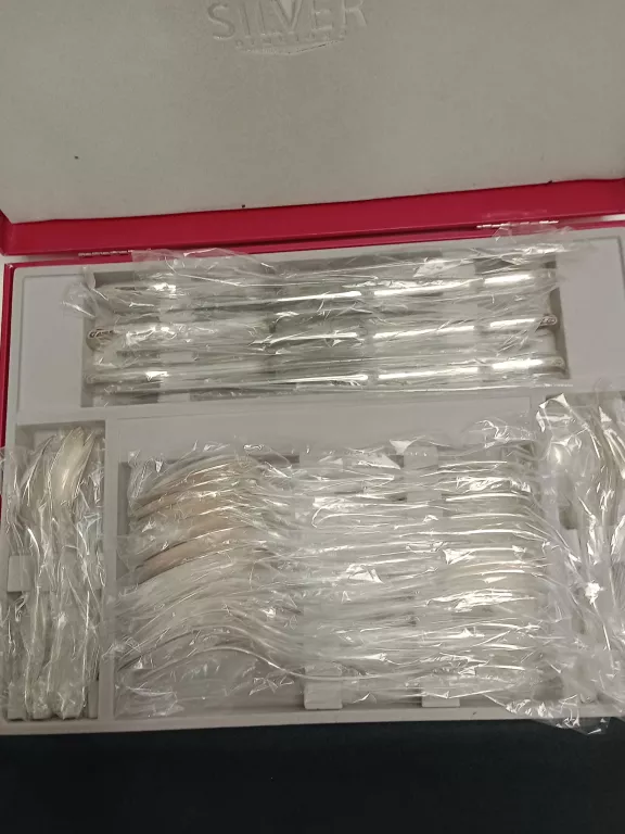 SZTUCCE SREBRNE SILVER ZESTAW WALIZKA/