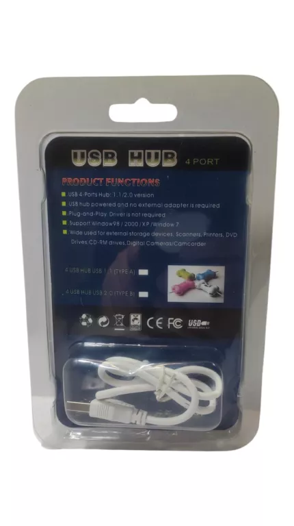 HUB USB 4 PORTY USB 2.0/1.1