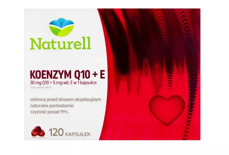 NATURELL KOENZYM Q10+E 120KAPSUŁEK.