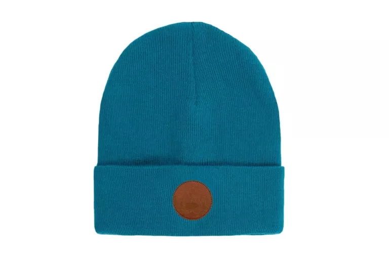 CZAPKA BEANIE BAWEŁNA ORGANICZNA 100% CZAPKA MĘSKA DAMSKA UNISEX TURKUSOWA