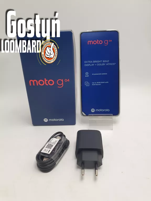 SMARTFON MOTOROLA MOTO G04 8 GB / 128 GB 4G (LTE) CZARNY