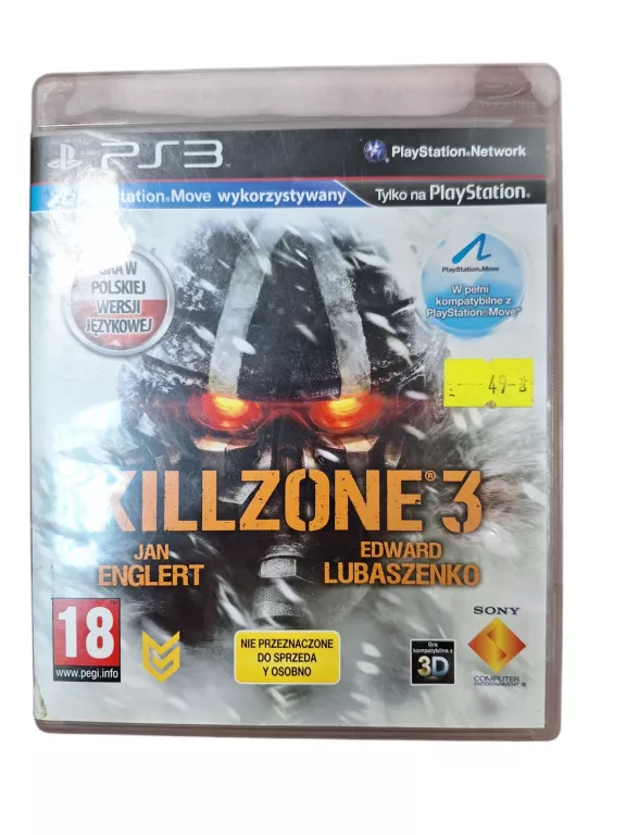 KILLZONE 3 SONY PLAYSTATION 3 (PS3)