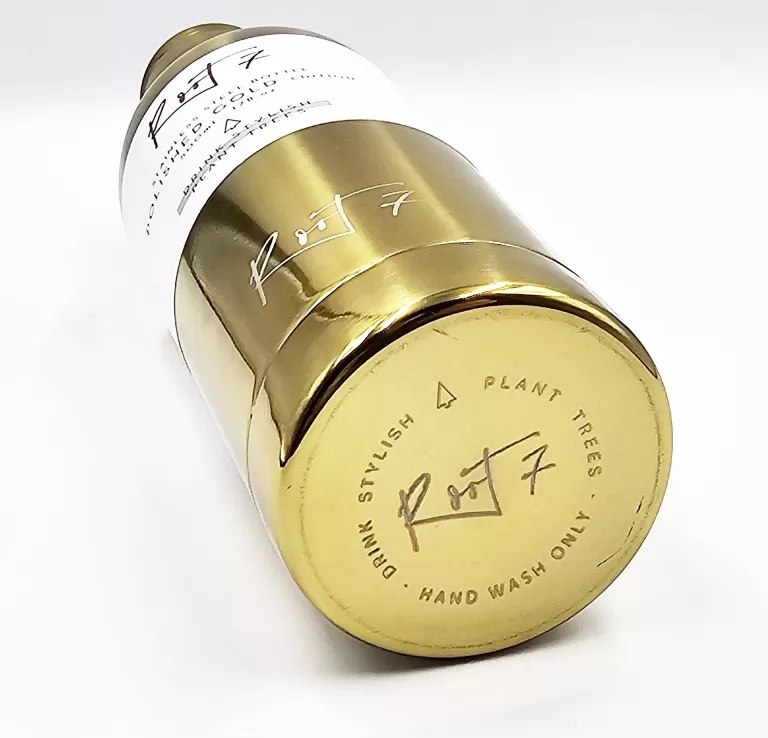 BUTELKA TERMICZNA ROOT 7 / POLISHED GOLD / ZŁOTA / 500ML