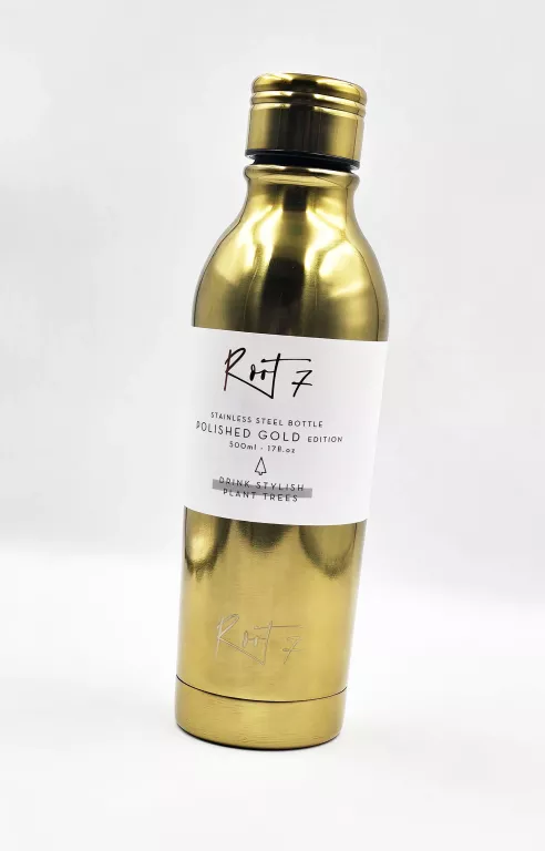 BUTELKA TERMICZNA ROOT 7 / POLISHED GOLD / ZŁOTA / 500ML